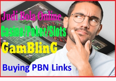 I will give you 550 Judi Bola,  Casino,  Poker,  Gambling homepage pbn backlinks with Unique Content