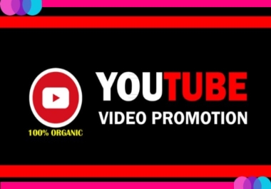 Genuine Real YouTube Video Promotion Active Audience