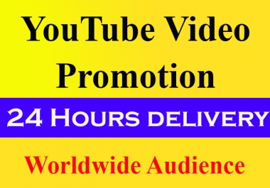 Organic YouTube video Promotion and social marketing