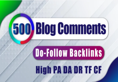 I will do 500 do follow blog comments authority backlinks SEO links