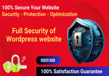 I will setup total security of wordpress website