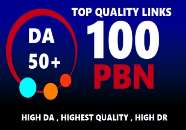 Create 100 DA50 to DA65+ Home Page PBNs Backlinks - Improve Site Google Ranking