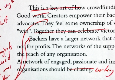 I will rewrite/copy edit your fictional,  non-fictional or academic piece