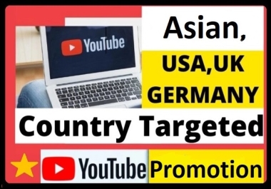 YouTube Video Targeted Country USA,  UK,  Brazil,  Australia Many Countries Organic Growth