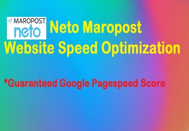Neto Maropost website speed optimization