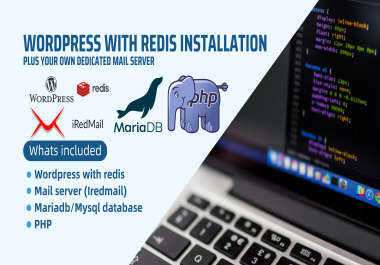 Wordpress cms with dedicated mail server installation