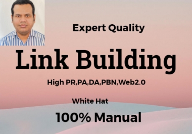 I will do quality backlink with high pr, pa, da sites do follow web 2.0 pbn