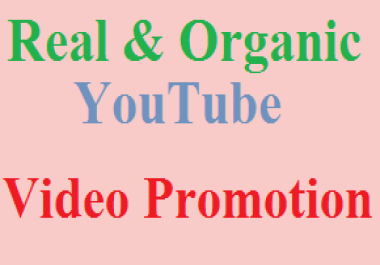 Provide YouTube Video Promotion With Get Best Rank