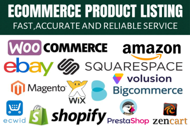 I will add 50 simple or 25 variable products to your ecommerce store/site