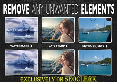 Remove Watermark,  Logo Or Any Objects From Your Photo