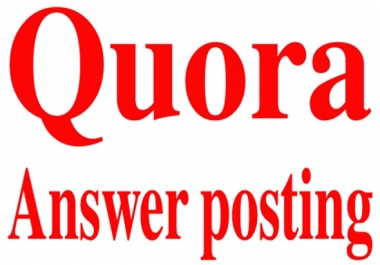 Get manually 8 Quora answer & backlink service