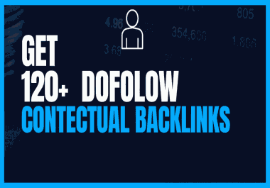 Get 120 High DA Contextual Backlinks,  Dofollow backlinks ALL LINKS ACCEPTED