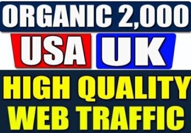 We will drive Targeted Real USA and UK Website traffic with SEO