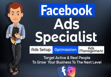 I will setup and optimize faceebook ads with best targeted audience
