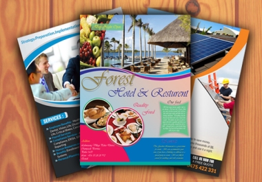 Flyer,  Brochure and Poster Design Service