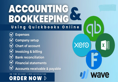 Accounting and bookkeeping using quickbooks online