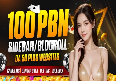 Do 100 Sidebar PBN Backlinks on Casino Gambling Slot UFABet Togel Site DA 50+