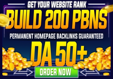 Build 200 PBNs DA50+ Casino,  togel,  Singapore,  INDONESIAN Permanent Homepage Backlinks Guaranteed