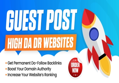 Super Charge your seo with 5X Guest Post Backlinks on 200k Real Traffic Blogs DA/DR 50