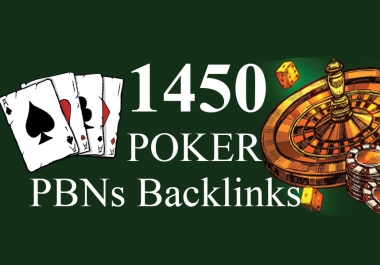 1450 Niche Pbns backlinks Casino,  Gambling,  Poker,  Slot,  Betting,  Judi Related - Manual work
