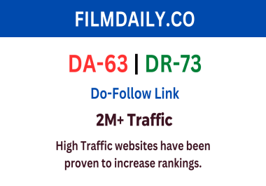 Guest post on filmdaily. co - 2M+ Traffic