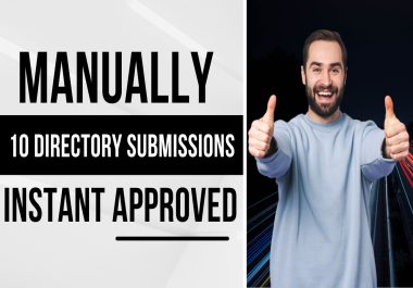 Manually High Quality 10 Directory submissions Instant Approve High DA PA - Low Spam Score