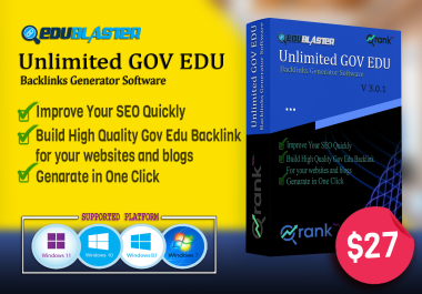 EDUBlaster - Generate Gov Edu Backlink Easy Ranking Software