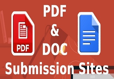 Top 70 PDF,  Docs,  PTT submission to high authority Docs Sharing website by professional freelancer