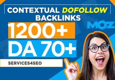 1200 Plus Unique High DA Contextual Backlinks
