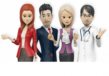 I will create a video pal avatar for your website