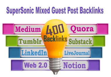 400 Mixed Guest Post Backlinks To Boost Your Website Ranking