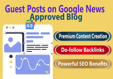 10 Guest Posts on Google News Approved Blog with Dofollow Backlinks