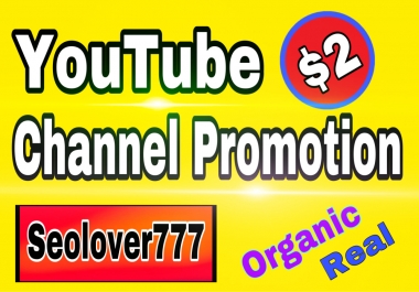 YouTube organic promotion via real & active audience