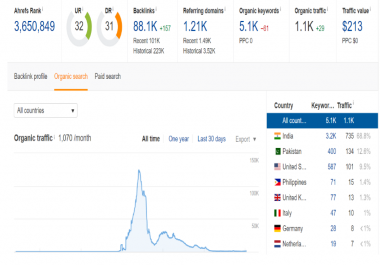 Write And publish a guest post on my High Traffic Website