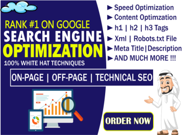 I will do your websites On-Page SEO and Technical SEO which will increase your website speed