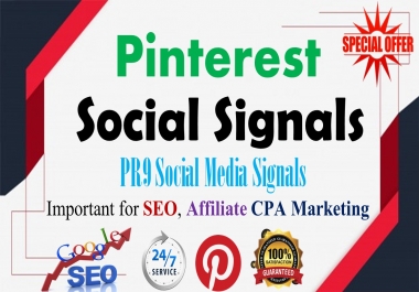 15,000 Pinterest LifeTime share social Signals important for SEO Ranking