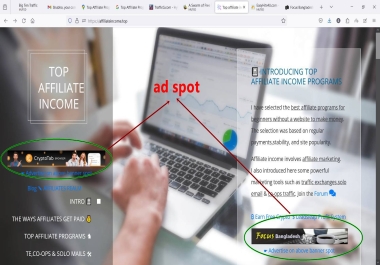 Your Website banner 468X60 on the FIXED Spot of my ranked site for 1 month