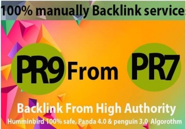 I will manually do 40 PR9 Profile Backlinks from High Authority