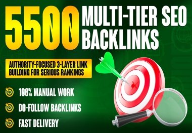 5500 Multi-Tier SEO Backlinks Authority-Focused 3-Layer Link Building for Serious Rankings