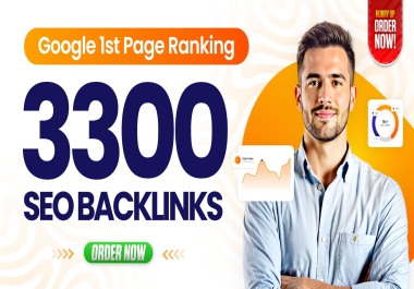 Get 3,300 SEO Backlinks for Higher Google Rankings Advanced Multi-Tier SEO Backlinks Package