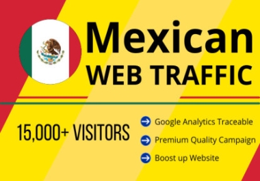 Drive Keyword targeted Mexican Web traffic Organic or social Media