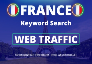 Keyword search high quality France Web traffic Organic direct social