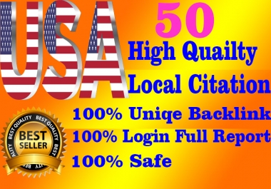 I will Create 50 Best USA High Quality local citation