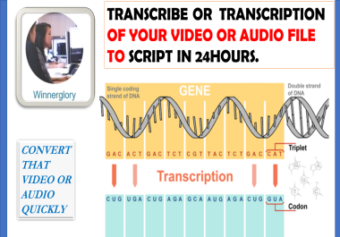 TRANSCRIBE ENGLISH AUDIO OR VIDEO TO SCRIPT ACCURATELY AND FAST