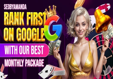 Monthly SEO Package for Rank your website on Google with Manual Backlinks