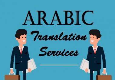 English to Arabic translation and Vice Versa in short time