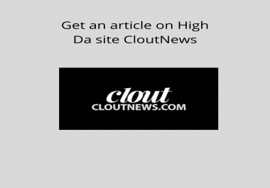 Get your article featured on CloutNews