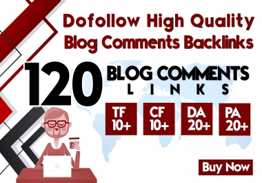 do manually 120 high da pa blog comment backlinks
