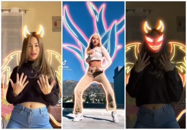 I will make glowing effect on your tiktok dance video