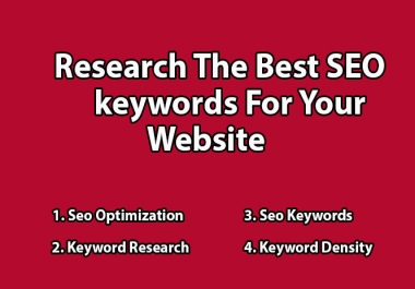 Research The Best SEO Keywords For Your Website